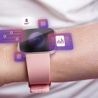 Arm mit einer Smart Watch