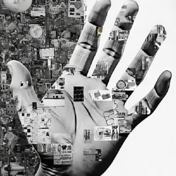 virtuelle Hand im digitalen Zeitalter 