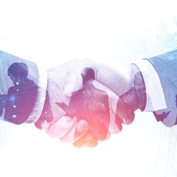Händedruck, Partnerschaft