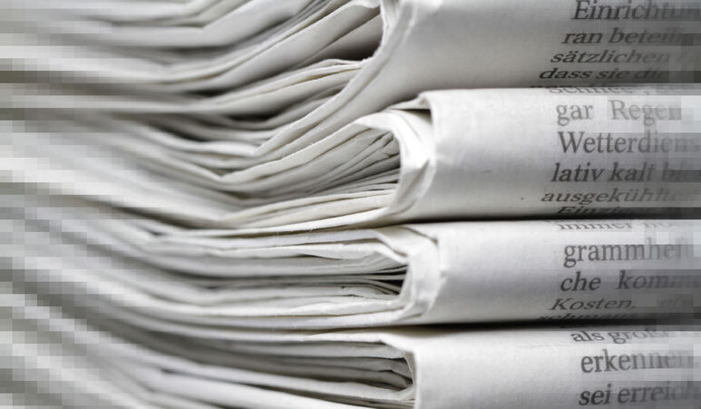 Zeitungsstapel
