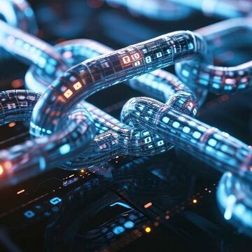 Visualisierung einer Blockchain in Metadaten