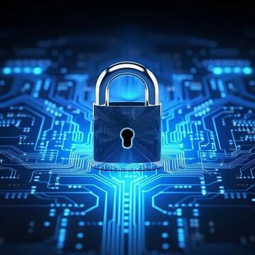 Schloss-Visualisierung der Cybersecurity