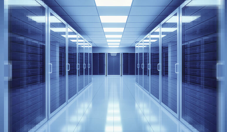 Bild in einem Serverraum
