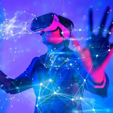 Person mit VR Brille