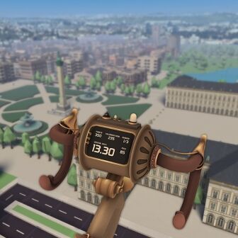 Der Traum vom Fliegen – mit Virtual Reality wird er wahr, etwa im DCF-geförderten Projekt City Flight VR. Bild: Scorpius Forge GmbH, Quelle: MFG Baden-Württemberg 