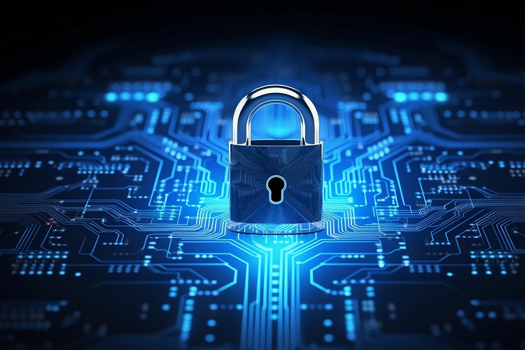 Schloss-Visualisierung der Cybersecurity