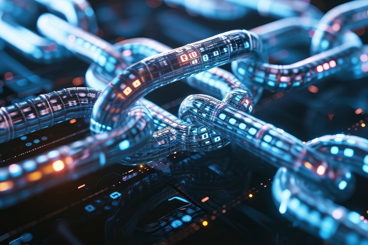 Visualisierung einer Blockchain in Metadaten