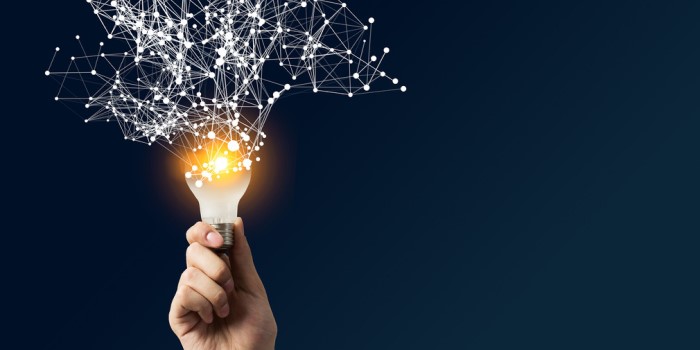 Konzept für neue Ideen und Innovation