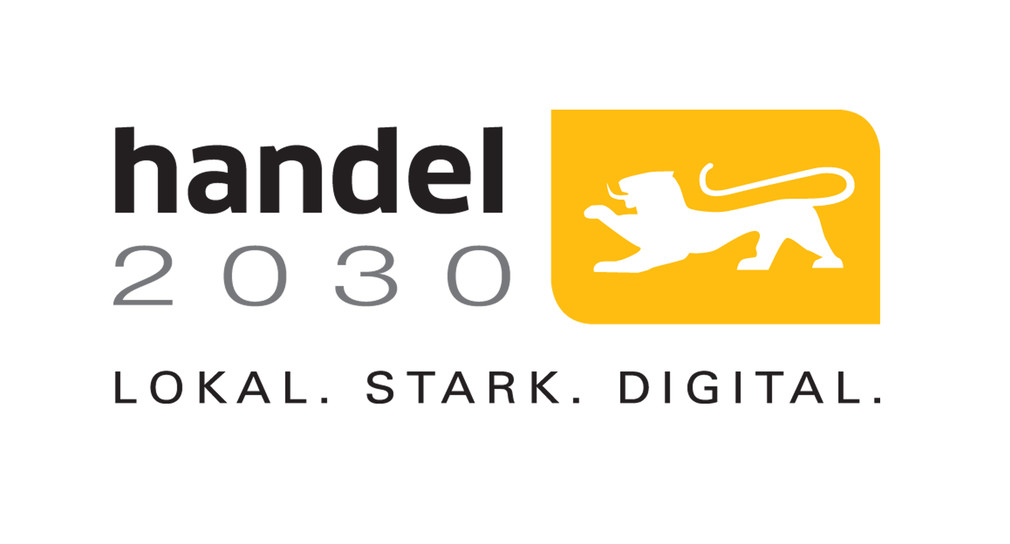 Logo: Handel 2030. Lokal. Stark. Digital.