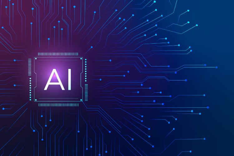Visualisierter AI Chip